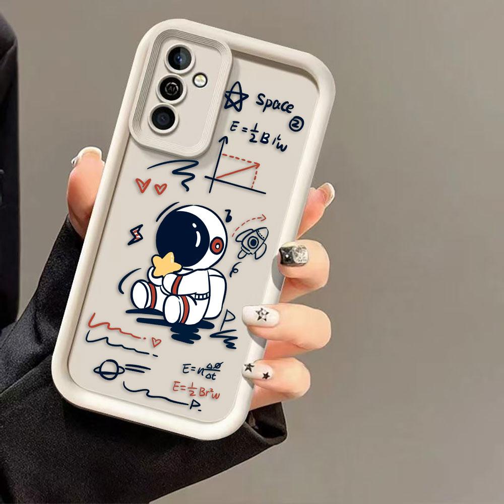 Cartoon Astronaut Space Phone Case For Infinix SMART SPARK 9 10 20C 30C 40C CAMON 20 30 40 POP 8 POVA 6 7 ITEL A70 A80 A90 Cover