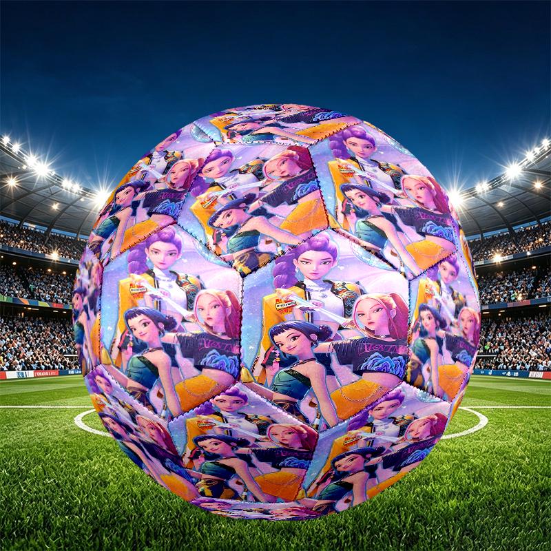 K Print Size 5 Soccer Ball, PU Wear Resistant Football for Match Training and Daily Practice, Birthday Gift for Soccer Fans
