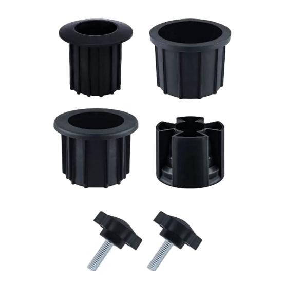 6/8/12Pcs Umbrella Stand Parts Replacement Weather-Resistant Parasol Stand Accessories Heavy Duty Umbrella Base Bracket with M8 Screws