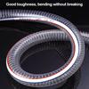 New PVC Steel Wire Hose Transparent ID 10-25mm Flexible Pipe 1/3meters Water Pump Tube
