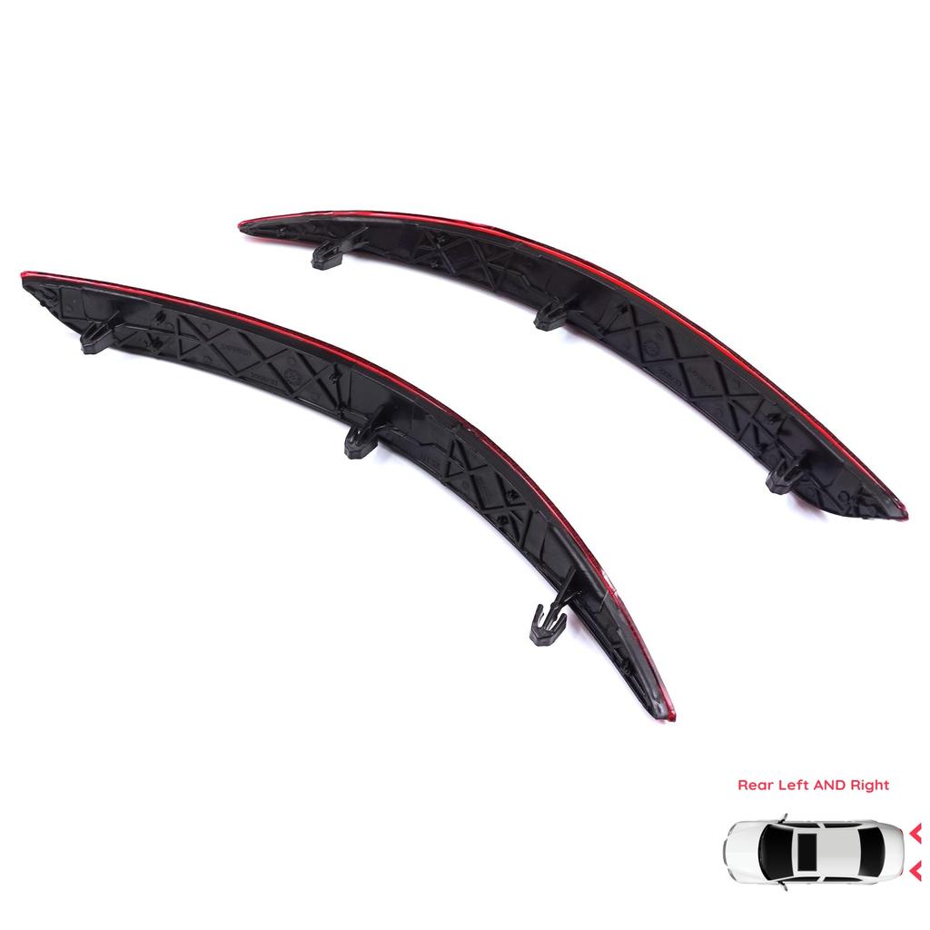 BSP1172 Rear Right Left Side Bumper Reflex Reflector for Fiat Tipo MK2 356 357 Egea 2015-On 4-Door Sedan 51998151 51998149