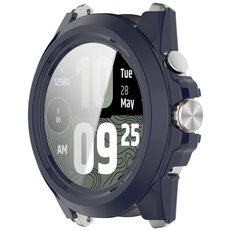 PC Full Coverage Smartwatch Integrated Tempered Glass Screen Protector Defense Hard Sleeve Case Guard Suitable for Watch