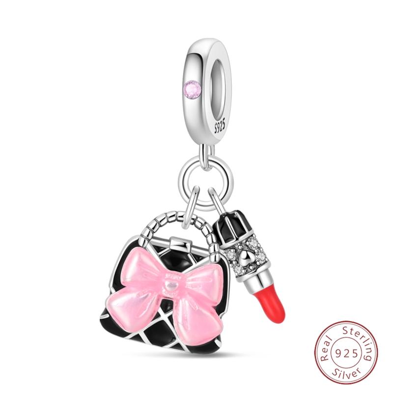 Sweety Copper Cake Poodle Crown Flowers Lover Luminous Charms Beads Fit 3Mm Bracelets Diy Fine Jewelry Making