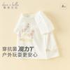 Davidella Girls' Antibacterial T-shirt Summer Dress New Baby Printed Top Children's Stylish Bottom Shirt