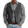 Men's Vest with Buttons - Business Casual Slim Fit for Layering
