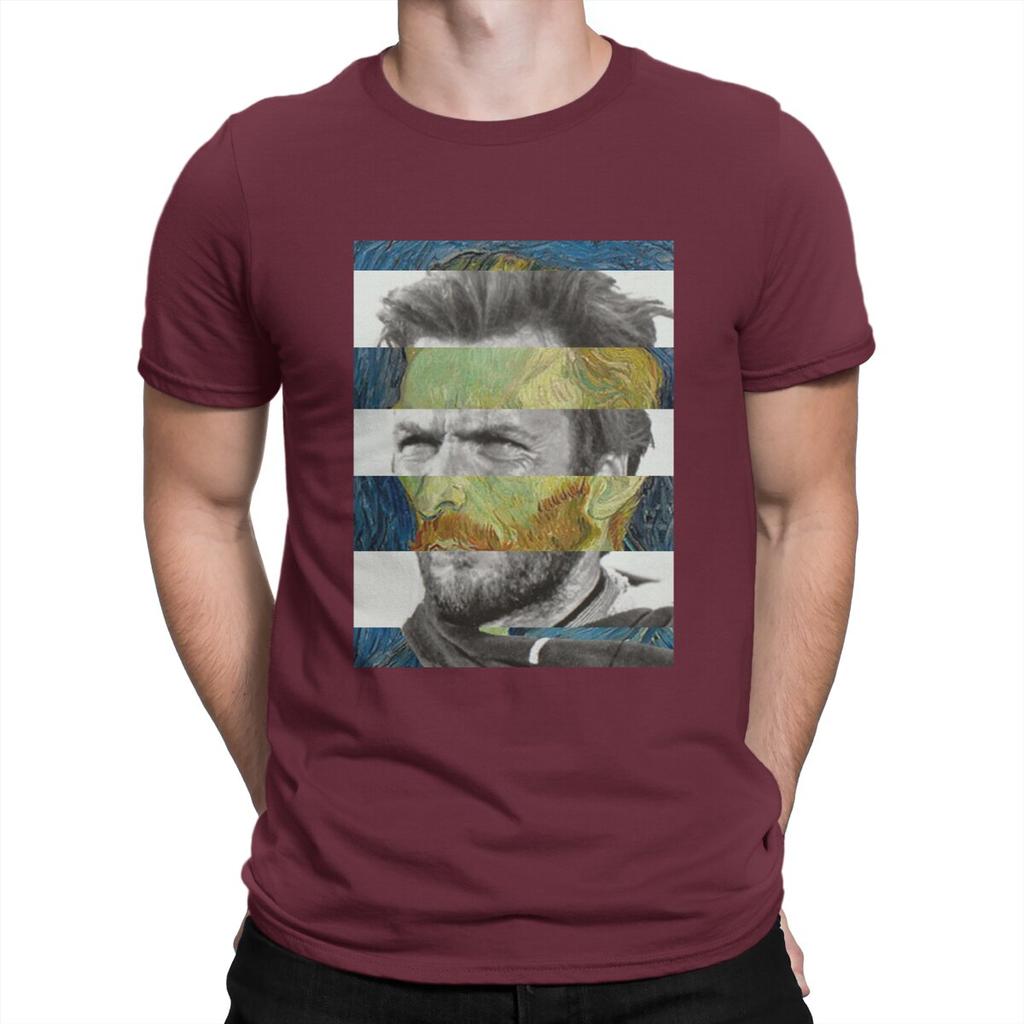 Vincent Van Gogh Post-Impressionist Painter Man TShirt Self Portrait Clint Eastwood Individuality T Shirt Original New Trend