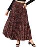 Floral Printed Polyester, Crepe Comfortable Maxi Skirt for Women