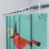 Bathroom Shower Curtain Floral Bird Pattern Waterproof Fabric Decor Home Living Room Vintage Artistic Nature Themed Backdrop