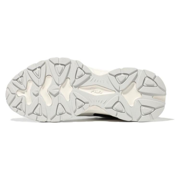 Fila Textile, Leather Low Top Casual Shoes Unisex Black White 1RM02143E_109