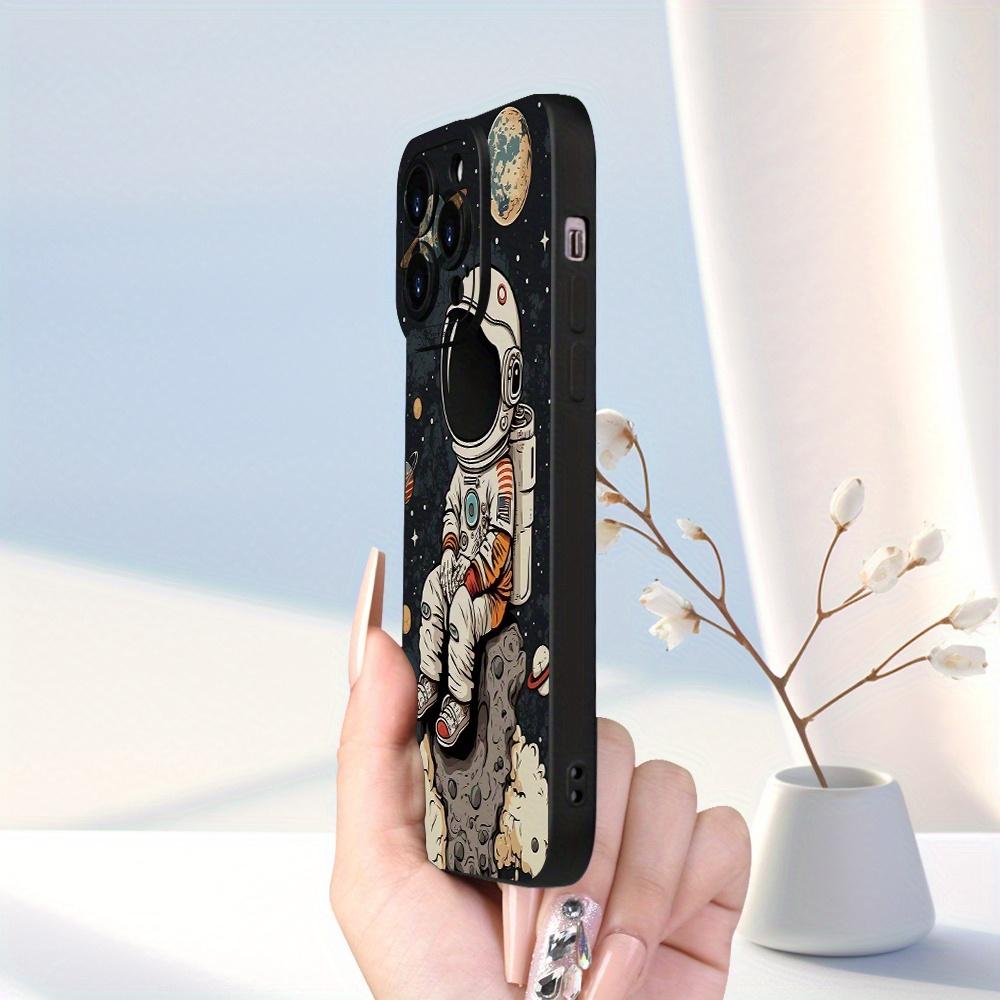Creative Cartoon Astronaut Phone Case for iPhone 17, 16, 15, 14, 13, 12, 11 Pro/Max/Plus with Shockproof and Durable Back Cover