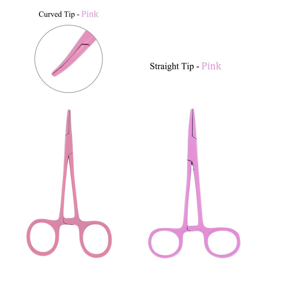 Animals Straight Trauma Hemostat  Stainless Clamp Color Grooming Veterinary Tools Suitable for Surgical Wound Cleaning