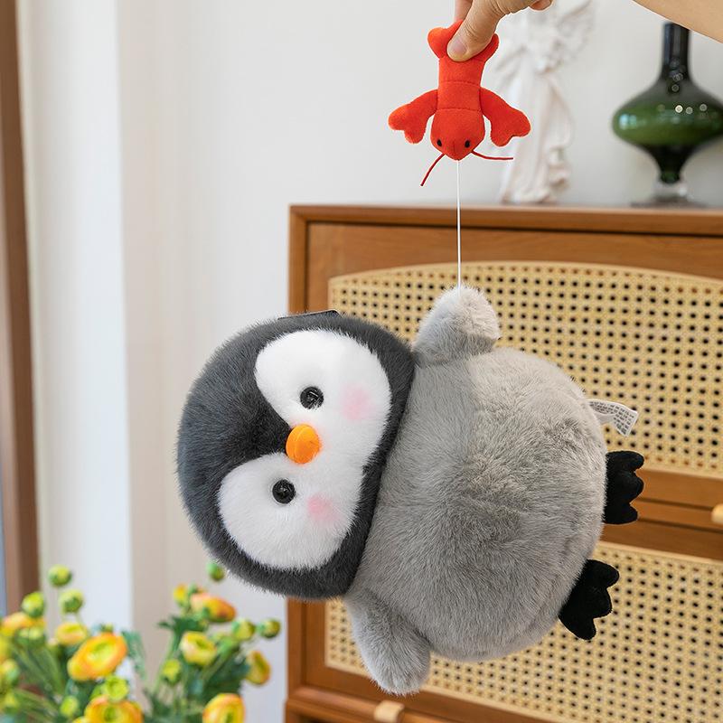Penguin Pocket Plush Toy Cute Little Penguin Lobster Doll Soothing Doll Giving Children Gifts