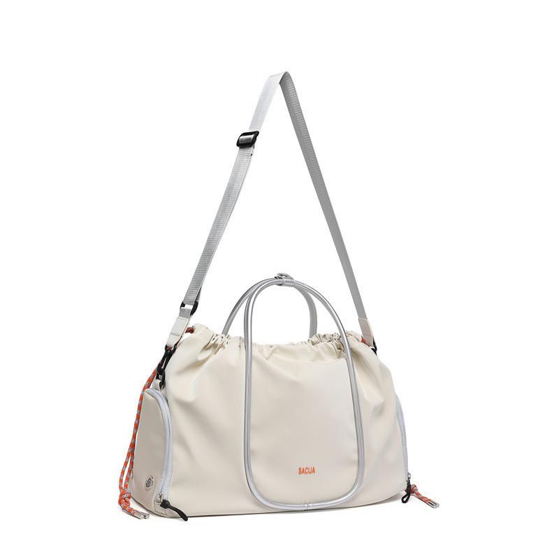 

A9H Sports Fitness Bag: Unisex Dry/Wet Separation Crossbody Travel Bag білий/срібний