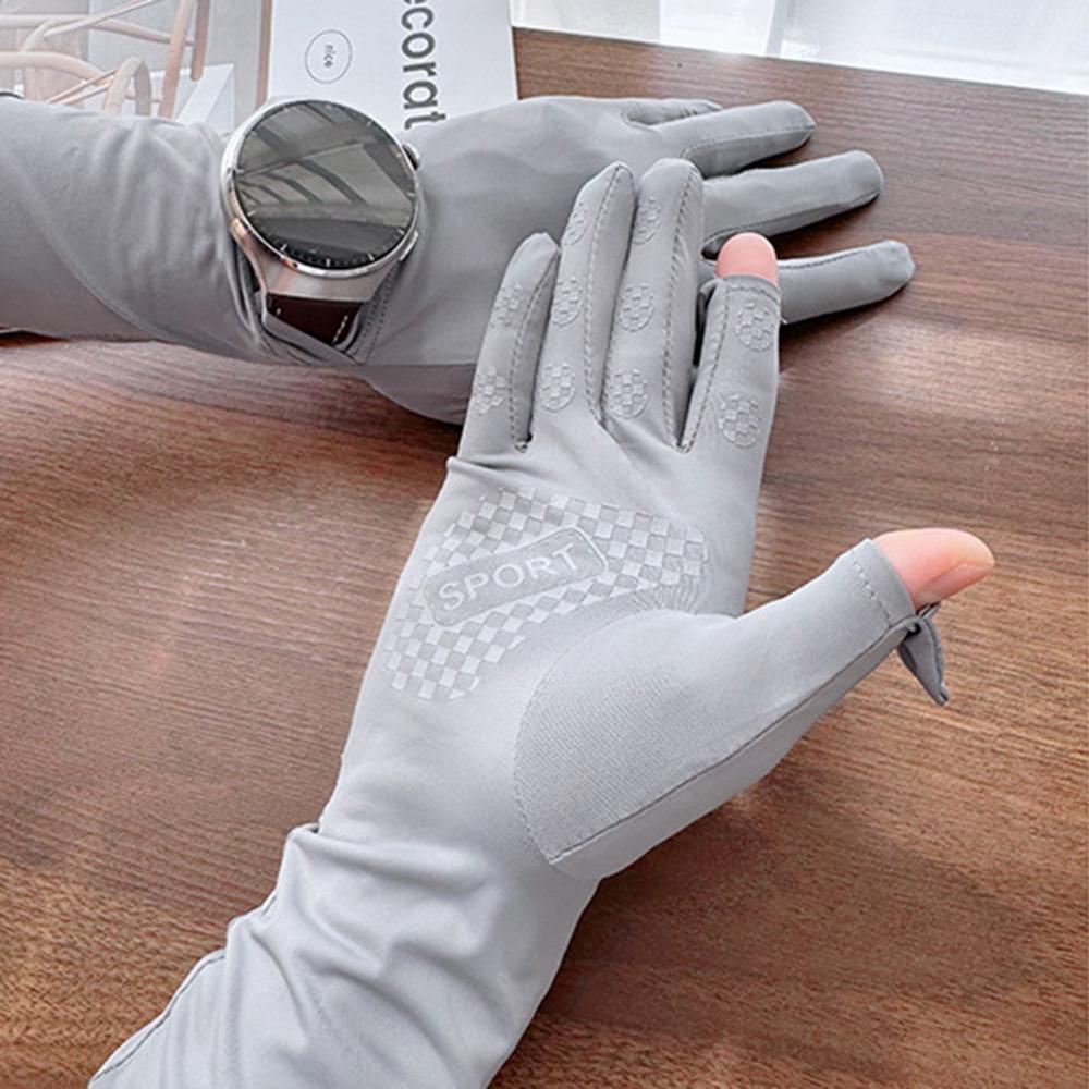 Anti-UV Sun Protection Riding Gloves Breathable Summer Driving Mittens  Ladies