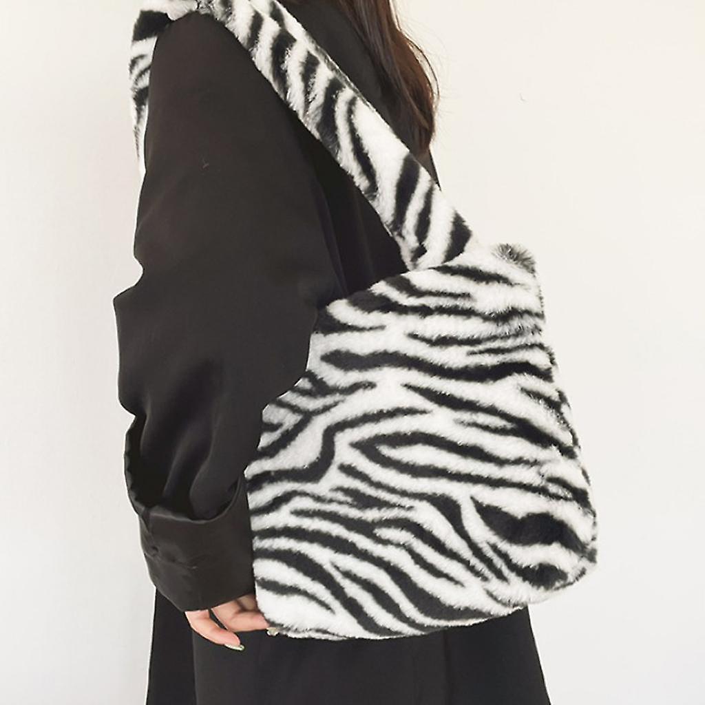 Handbags Vintage Leopard Print One-Shoulder Bag for Girls Zebra Pattern
