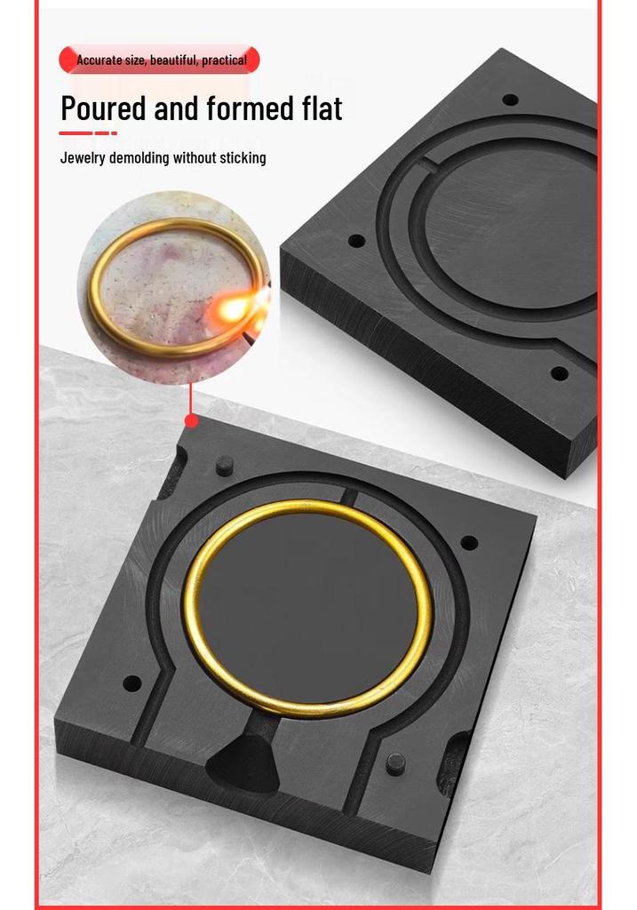 Graphite Mold for Ring Bracelet Casting: Gold & Silver Jewelry Tools