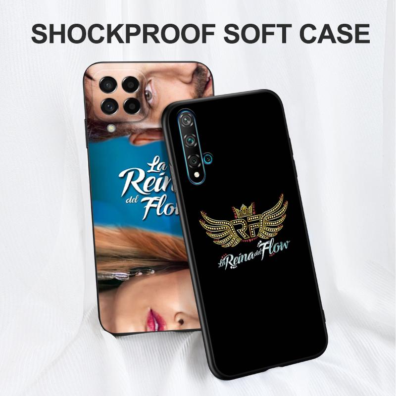 Black Tpu Case For Huawei Honor X8 50 Lite Pro 10 lite Nova 5t 8 9 Pro 4G 5G 8i Cover La-Reina-del-Flow the queen of