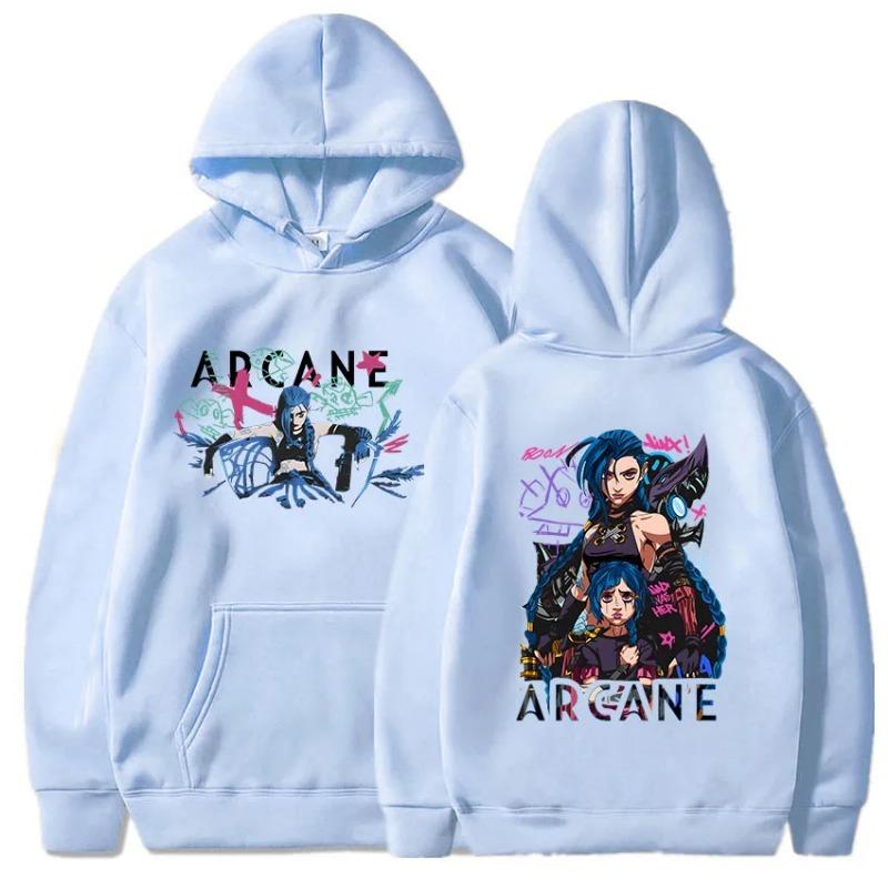 Arcane Jinx Boom Hanorace Hot Game Serial TV Imprimare Unisex Streetwear Ropa Hombre Sudadera Bărbați/Femei Haine Moale Hanorace și hanorace Unisex