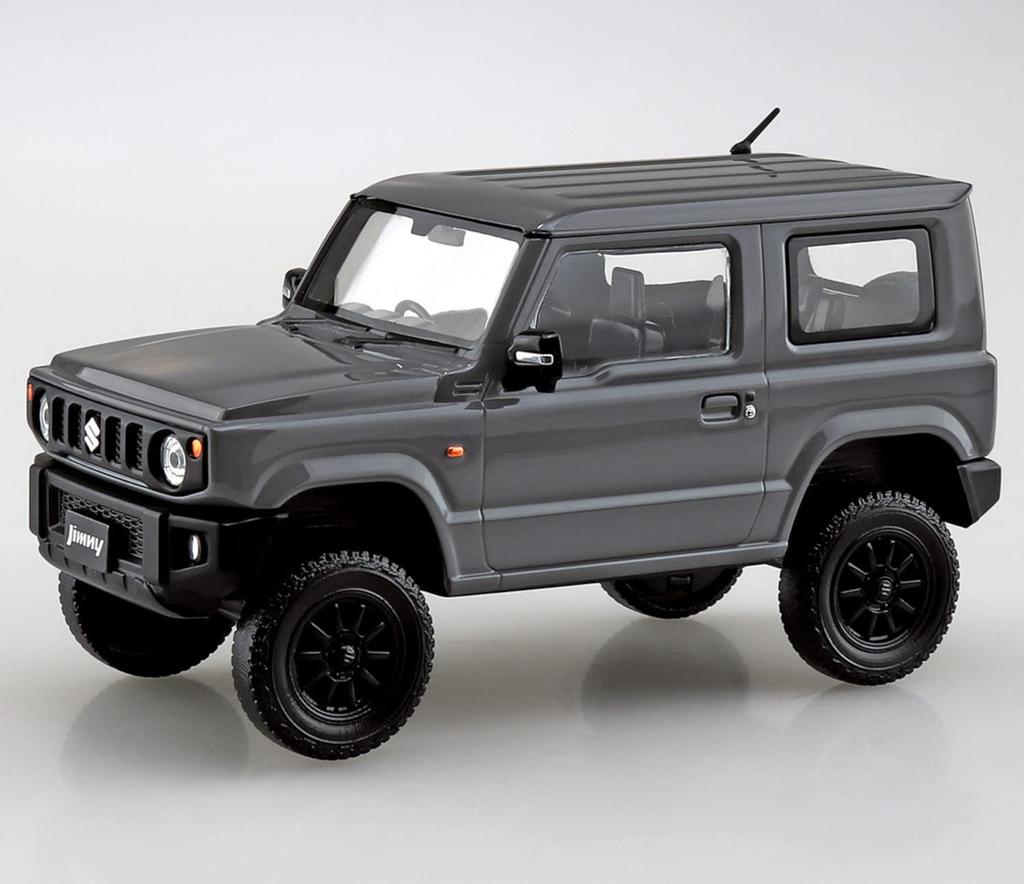 Aoshima Bunka Kyozai The Snap Kit Series Suzuki Jimny Custom Wheels Plastic Model Kit Co., Ltd. (AOSHIMA) 1/32 (Medium Gray) Pre-colored No.08-SP2