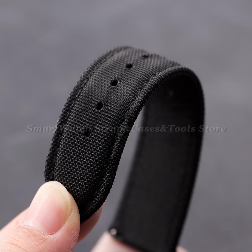 Wristband 20mm 22mm Sailcloth Watch Band Two-Sided Nylon Strap for Seiko for Omega Quick Release Army Sport Nylon Bracelet