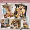 Bohemian Vintage Birthday Balloon Wreath Set Morandi Birthday Arch Double Vintage Pink Skin Tone