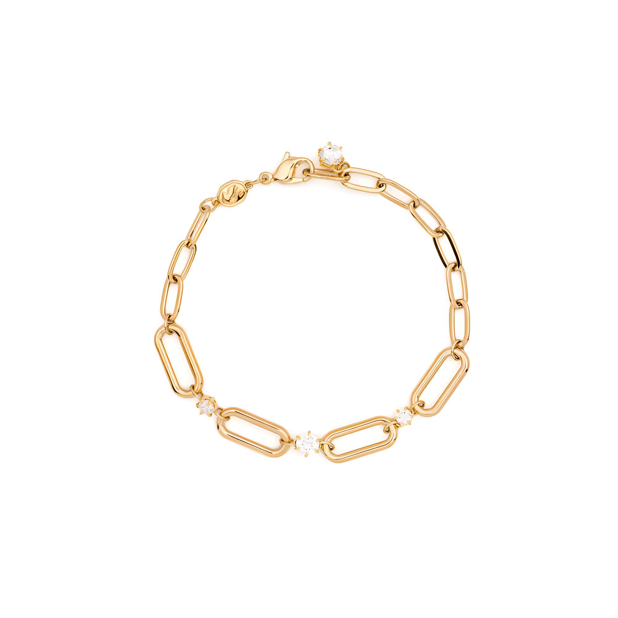 Swarovski Constella Chain Design  Crystal Bracelet Women bracelet Gold 5683359 F,Gold