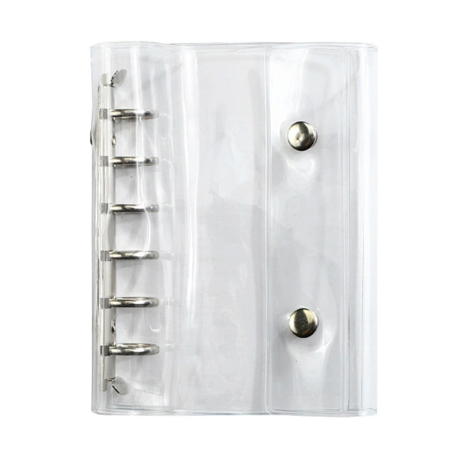 

Transparent Planner Cover with Dual Snap Buttons for Students and Professionals Use