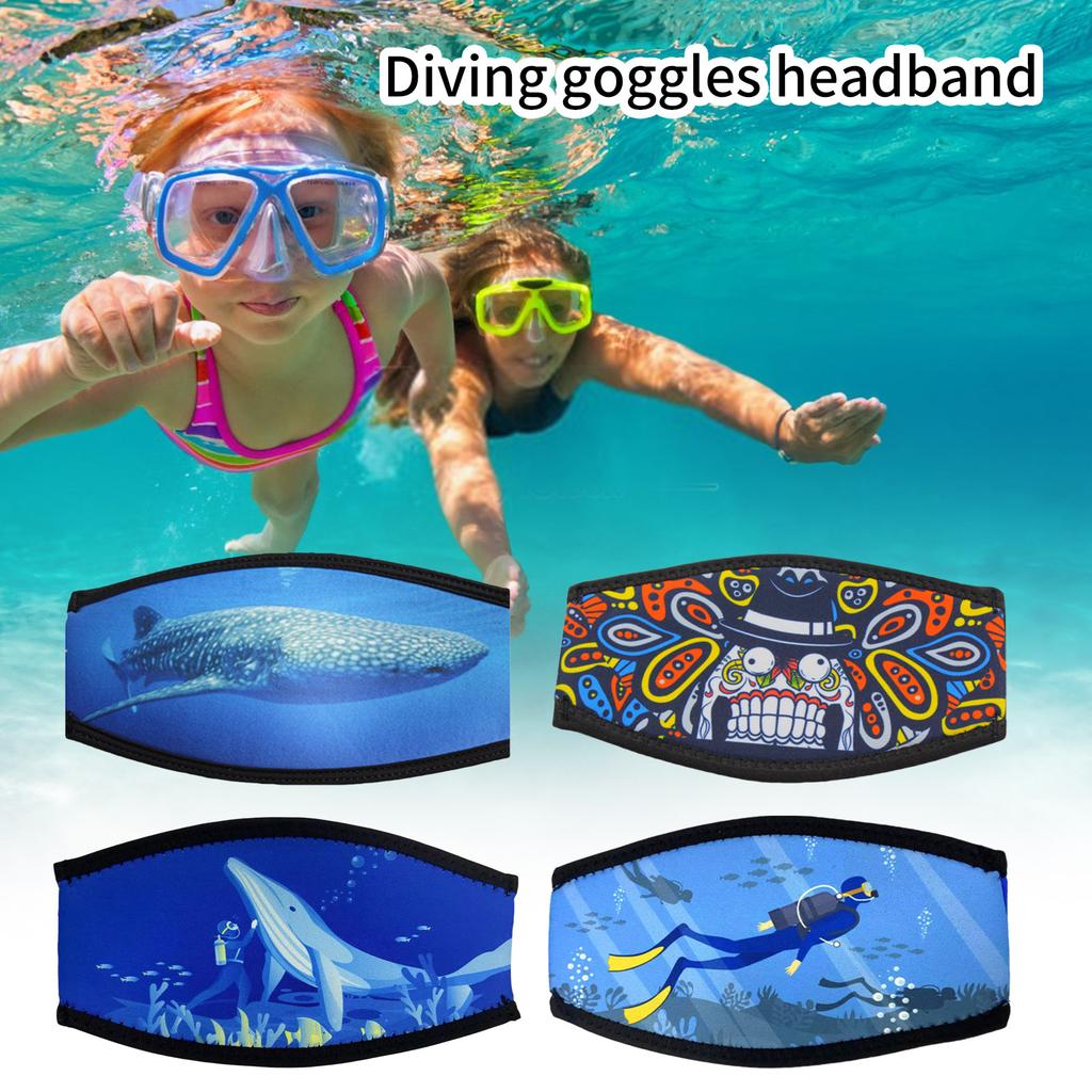 Neoprene Mask Straps Cover Swimming Dives and Snorkels Mask Straps Comfortable NonSlip Hair Protector Wrap Easy To Use