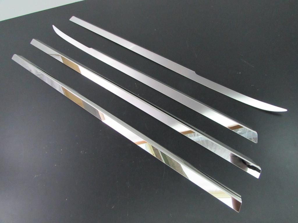 BRIGHTZ Finish Stainless Steel Plated Window Moulds for Toyota Vellfire Ultra-Mirror (4-Piece Set) 20/25 (ANH20W, ANH25W, GGH20W, GGH25W, ANH, GGH,