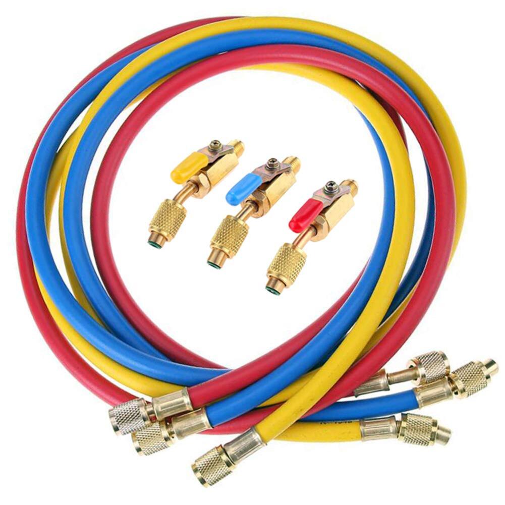 1 4-inch Hose Ball Valve Hose Convenient Length Options Efficient Draining Refrigeration Repair For Air Conditioning