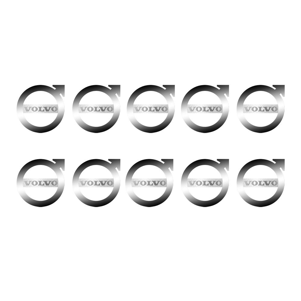 

10/20Pcs Car Accessories Nickel Metal Interior Badge Stickers For Volvo R Design T6 AWD C30 C40 C50 C70 S40 S60 S70 S80 S90 V40