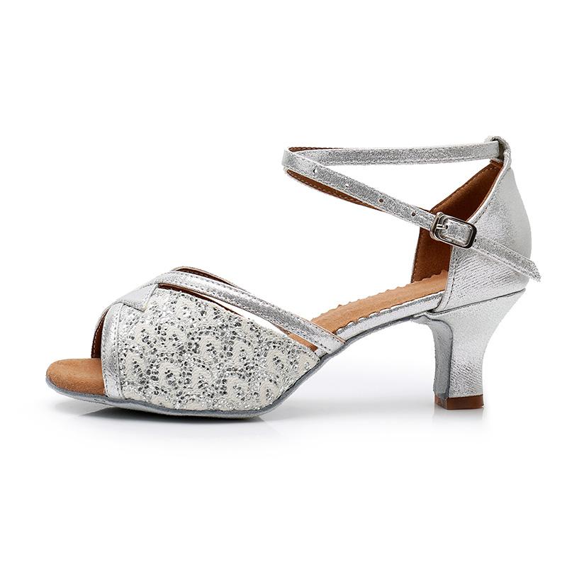 Boty pro latinskoamerické tance Dámské Sálové taneční boty s měkkou podrážkou Vysoké podpatky odolné proti opotřebení
