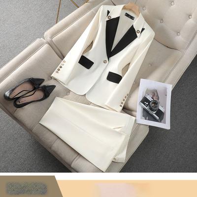 Suit Set for Women Spring Summer Professional Formal Wear Light High End Feeling Two Piece Pants Set