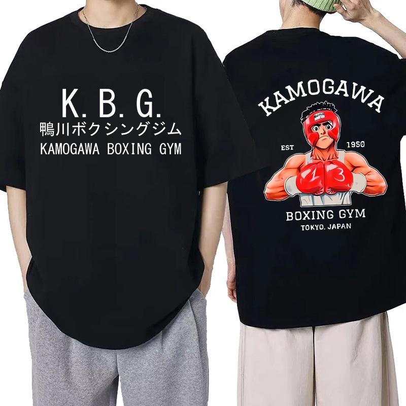 Hajime No Ippo Hip Hop Size TShirt Anime Harajuku Tee Tops Men Women Makunouchi Takamura T-Shirt KGB Y2k Manga Tshirt Clothes