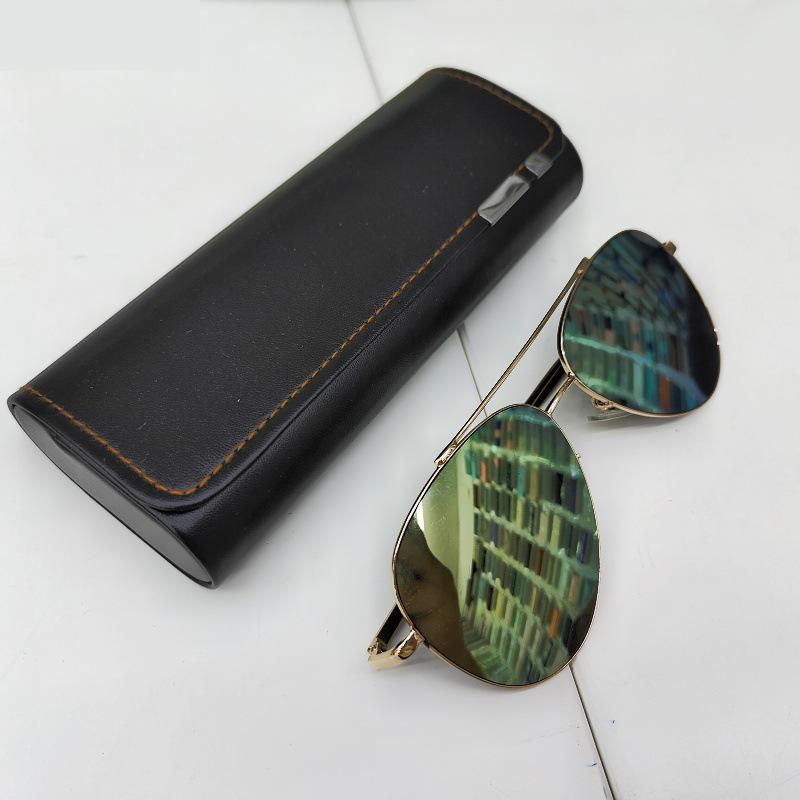 Able Minimalistisches Retro Anti-Druck Und Stoßfestes Myopie-Brillenetui Magnetisches PU-Leder-Brillenetui Unisex