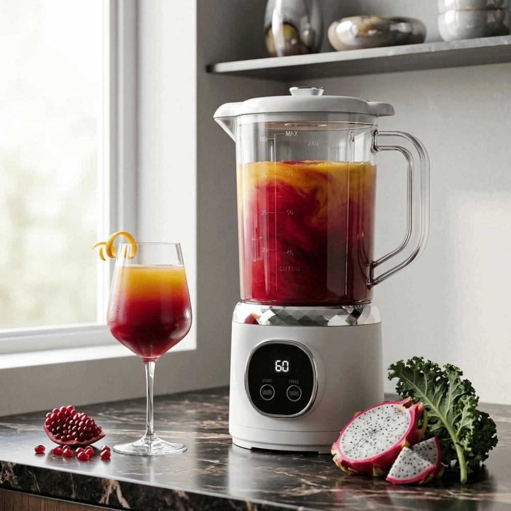 USB Rechargeable Electric Fruit Juicer Double Blades Large Capacity  Juicer Portable Juicer  Travel