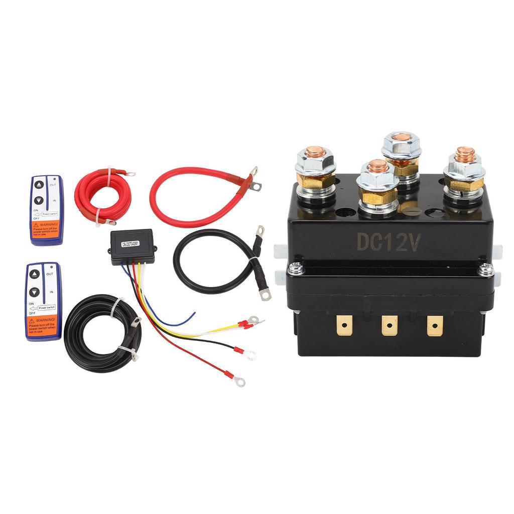 SUV ATV Off Road Vehicle Electric Winch Relay Connection Wire Set with Remote Control Car Relay