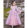 Girl Hanfu Long-sleeved Chiffon Fairy Skirt Little Girl Long-style Classical National Style Dress
