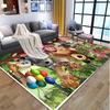 Masha and The Bear Pattern Rug, Indoor/Outdoor Mat, for Picnic, Gameroom, Bedroom, Office, Living Room, Home Decor Carpet, Birthday Gift
