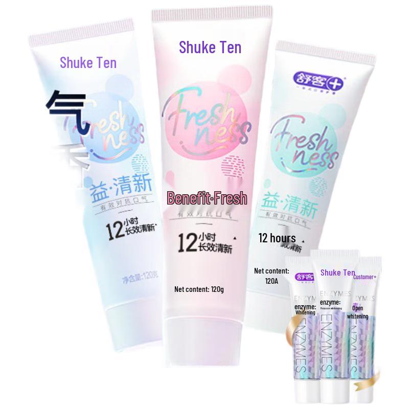 

Shuke Probiotic Toothpaste Multi-Flavor 3-Pack