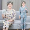 Elder Women's 2-Piece Suit: 3/4 Sleeve Homewear Set, Loose & Lightweight