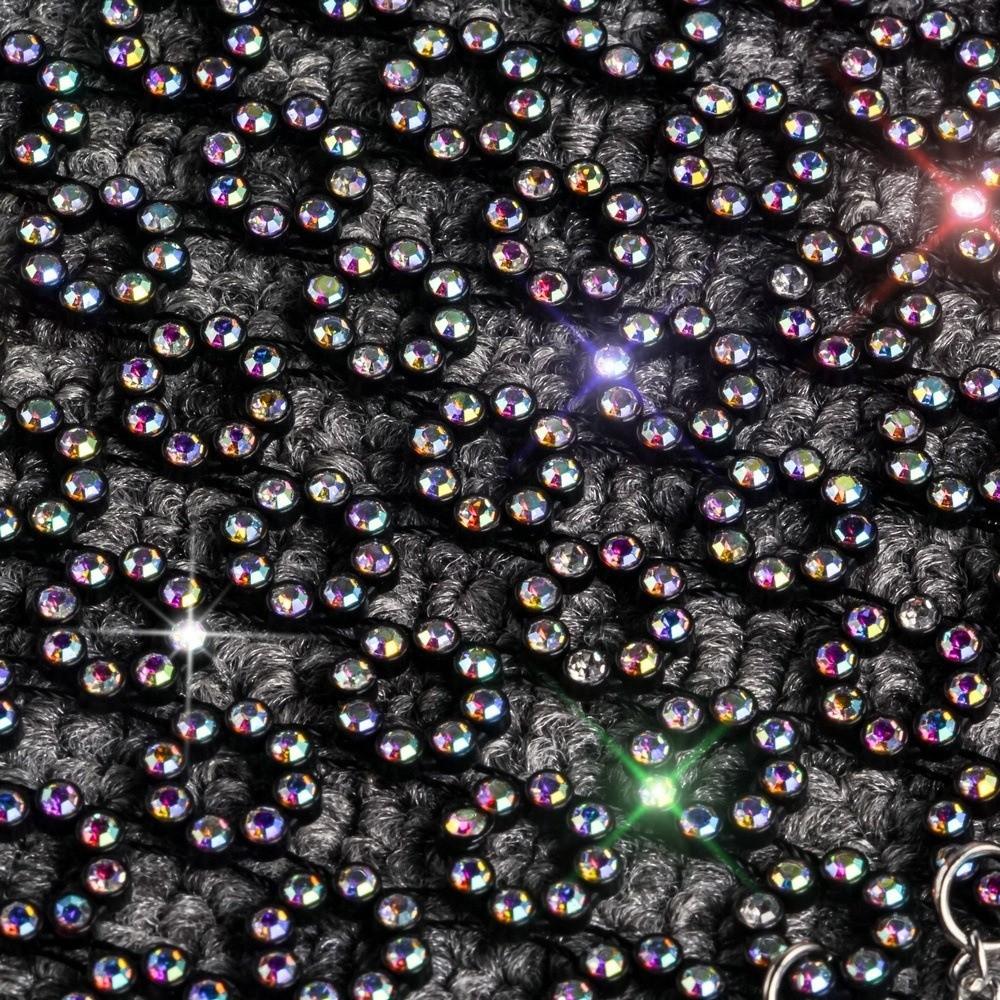 Tassel Face Cover Fishing Net Masquerade Mask Delicate Rhinestone Mask  Dance Party