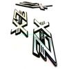 MAXIMASELECT Honda Live Dio AF34 AF35 ZX Emblem Set of 3 Exterior Custom Parts Mirror Grip Headlight with