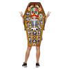 Halloween Funny Coffin Skeleton Costume Parent-Child Cosplay Party Prop Outfit Stage Sponge Performance Suit