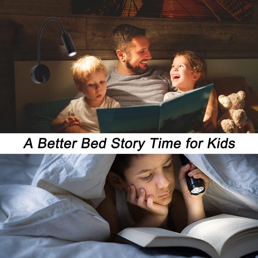 Wall Mounted Reading Lamp 3W LED Wall Light Modern Wall Lamp  Bedroom