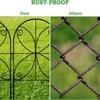 10pcs Decorative Garden Fence Rustproof Metal No Dig Fence Garden Fencing Animal Barrier Flower Fences and Borders for pets