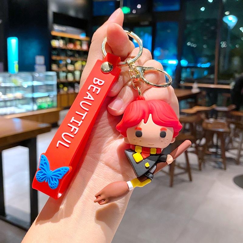 Creative Cartoon Rainbow Horse Unicorn Keychain Female Cute Ins Key Chain Student Schoolbag Pendant Small Gift
