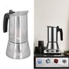 Silver Stovetop Moka Pot Stainless Steel Stovetop Espresso Maker  Coffee Making