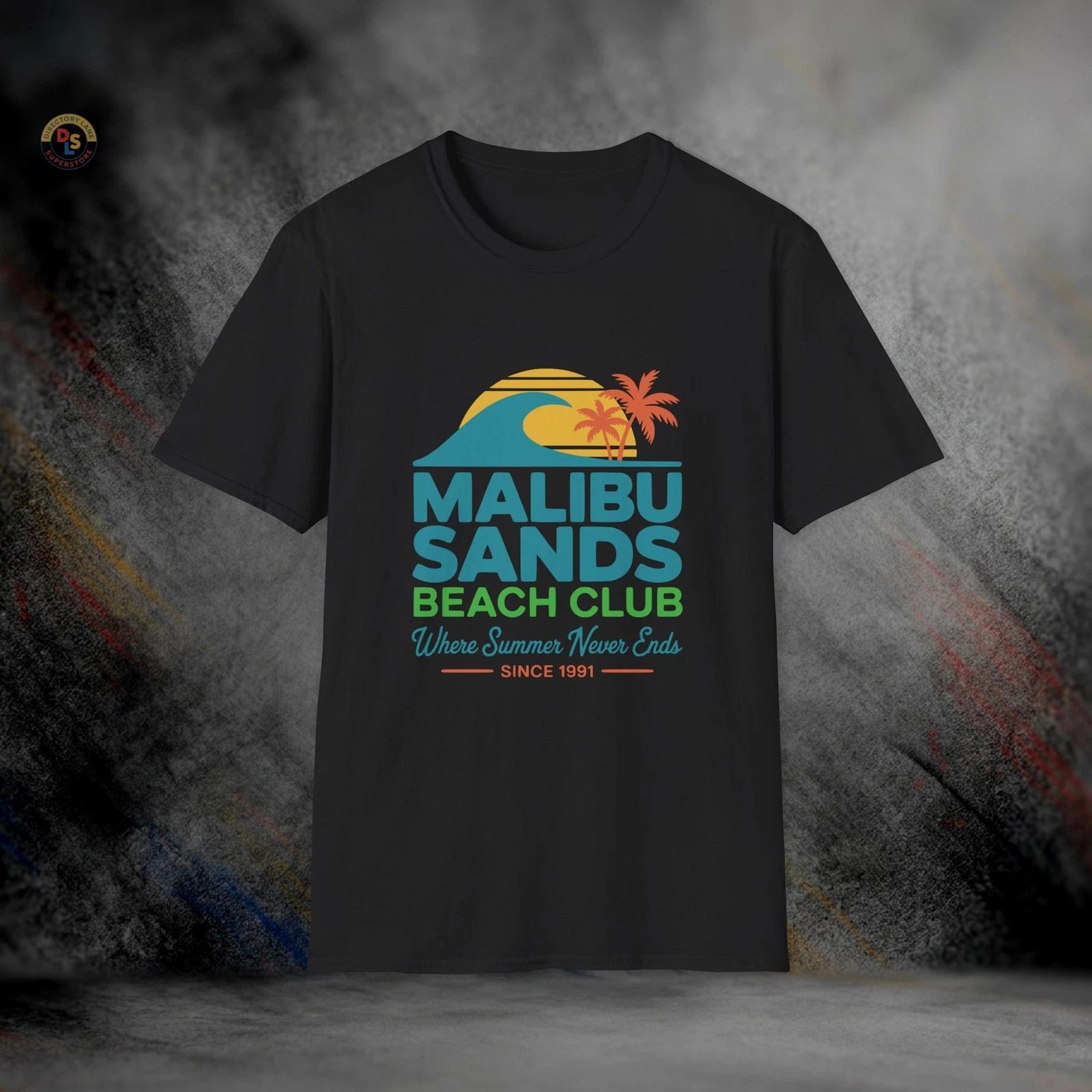 Malibu Sands Beach Club Saved by the Bell T-Shirt | Softstyle Tee XL