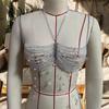 Beaded Body Chain Multilayer Chest Chains Festival Raves Body Chain Harness Body Accessories Jewelry for Women Girls